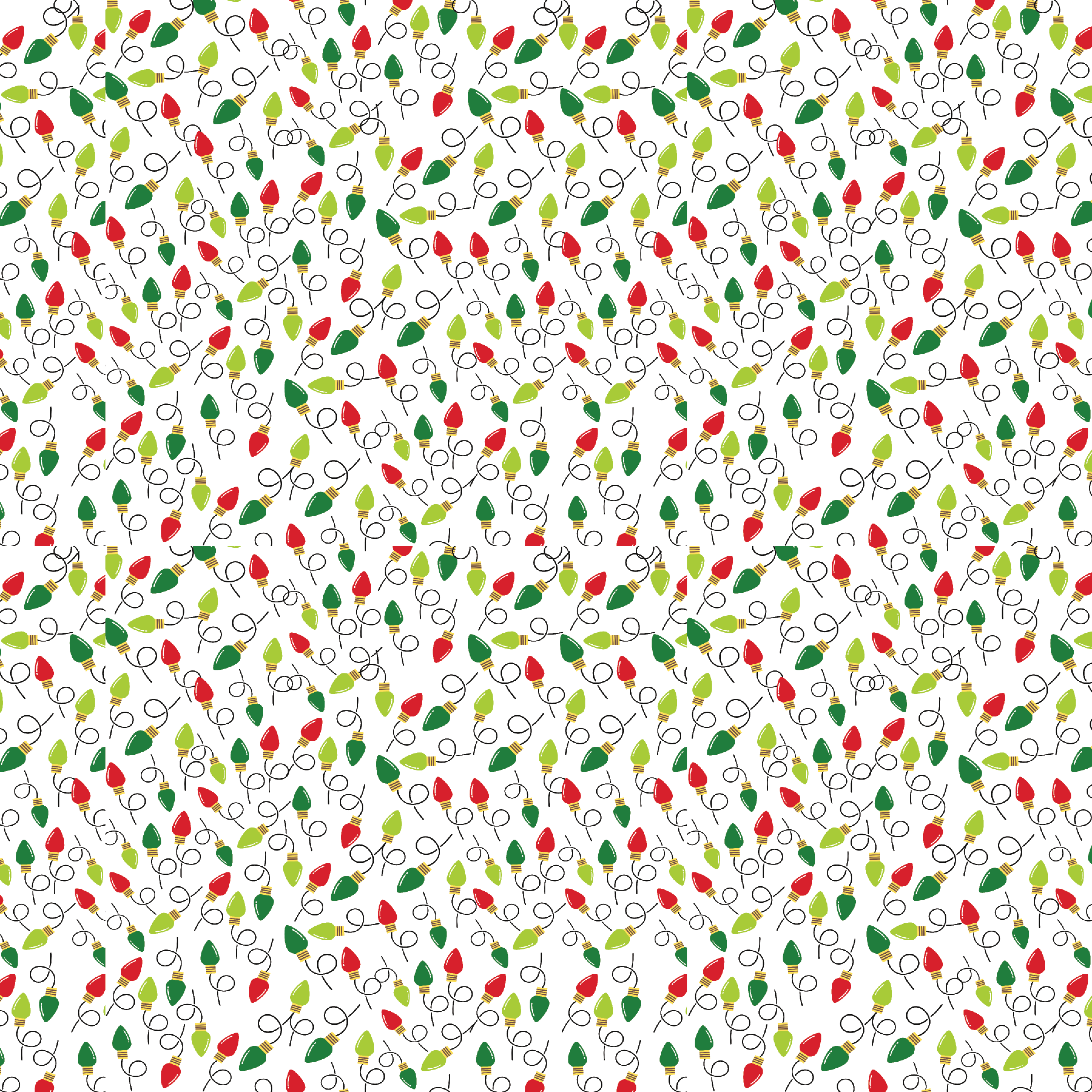 P1235 | Red & green Christmas Lights Pattern Acrylic Sheets - CMB Pattern Acrylic